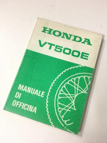 MANUALE DI OFFICINA ORIGINALE HONDA VT 500 E ANNI '80 NUOVO